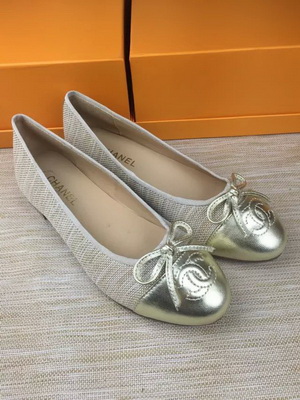 CHANEL Shallow mouth flat shoes Women--148